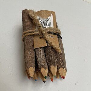 Assorted Stick Twig Colored Outdoor Wooden Pencils Tree Child Camping Decorative